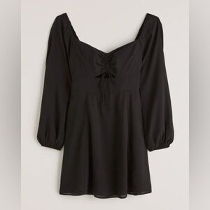 Abercrombie Long-sleeve Cinch-front Cutout Mini Dress sz L